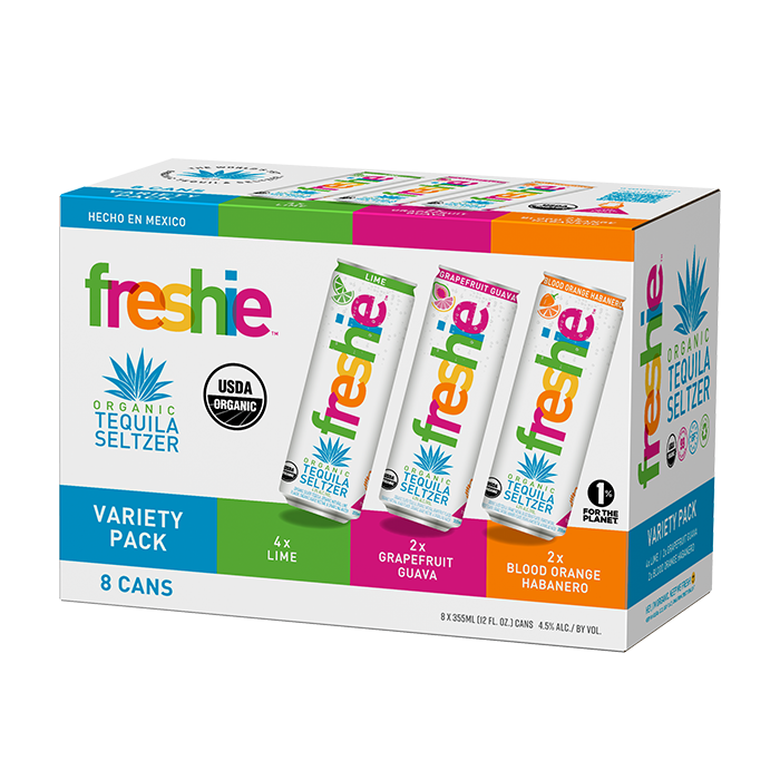 Freshie Organic Tequila Seltzer Variety Pack - 8 Pack – Freshie Freshie Organic Tequila Seltzer Variety Pack - 8 Pack – Freshie