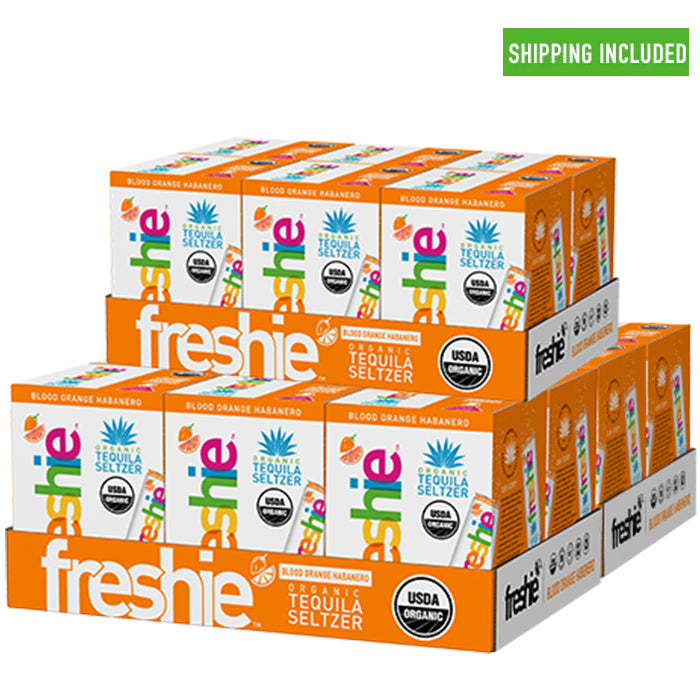 Freshie Organic Tequila Seltzer Blood Orange Habanero - 4 Pack