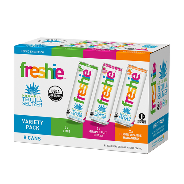 Freshie Organic Tequila Seltzer Variety Pack - 8 Pack – Freshie